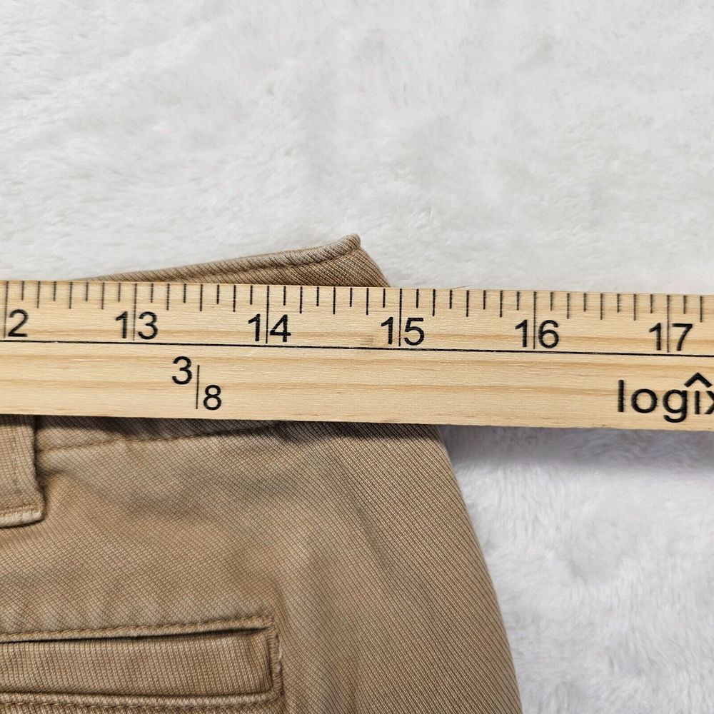 Lauren Ralph Lauren Pants Womens 6 Ankle Zip Leg Low Rise Slash Pockets Tan EUC - Picture 7 of 11